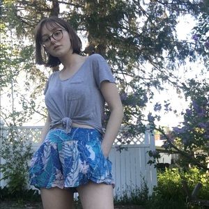 American Eagle outfitters xs palm leaf shorts